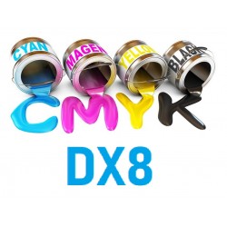 Encre UV 6 couleurs Epson DX8 matériaux souples objet publicitaire