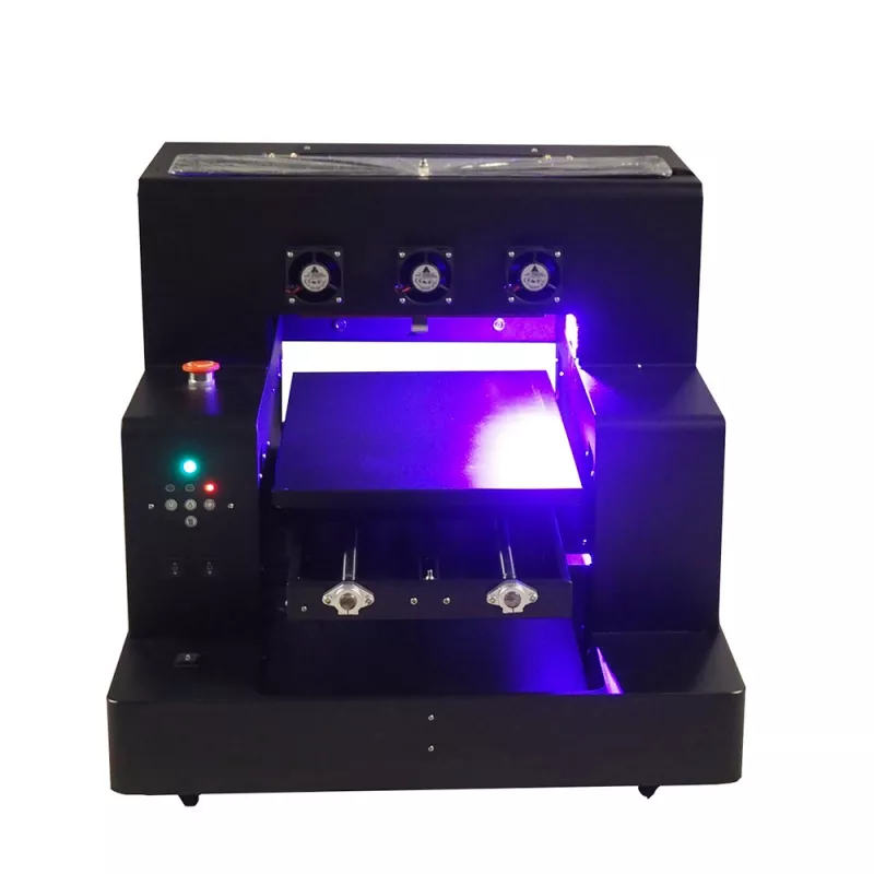 Imprimante UV à plat,Imprimantes UV A3 avec lumières LED Peut durcir  instantanément l'encre pendant le processus d'impression pour le plastique  / bois / bouteille / verre / cuir / métal : 