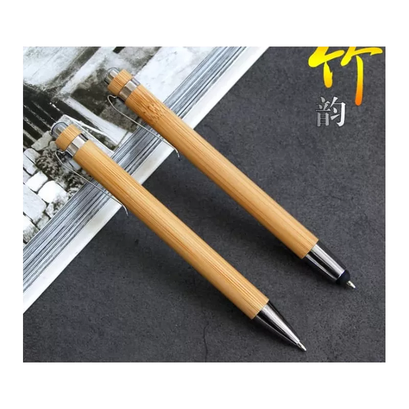 Stylo à bille en bois ou stylo a bille bois stylet touch à personnalisé
