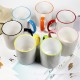 Mugs blanc liseré coloré céramique à imprimer uv sublimation personnalisation