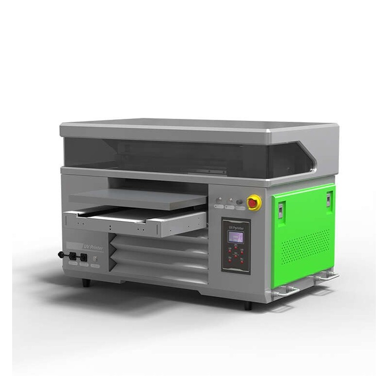 Imprimante A2 UV 2 en 1 double têtes XP600 plateau DTF UV automatique
