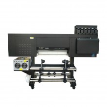 Imprimante UV DTF 60 cm 3 têtes i3200u avec laminage automatique vue arrière