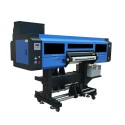 Imprimante UV DTF 60 cm 3 têtes i3200u avec laminage automatique vue diagonale