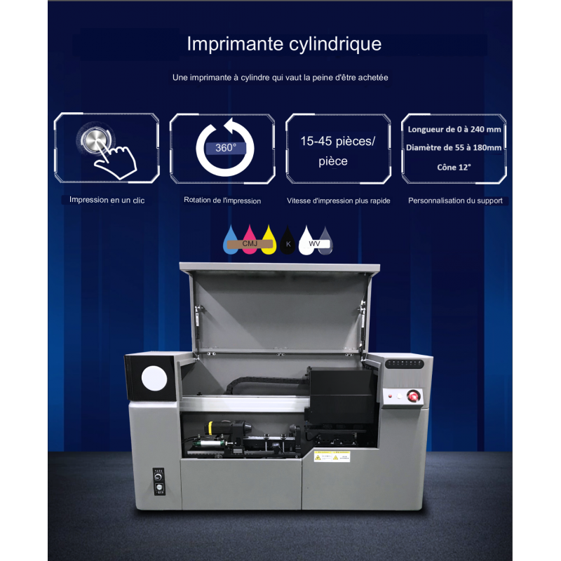 Imprimante Uv Degr S Pour Objet Cylindrique T Tes D Impression