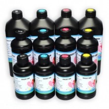 Lot encre UV, DTF UV neutre 250ml, 500 ml, 1 litre couleurs au choix