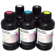 Lot encre UV, DTF UV neutre 250ml, 500 ml, 1 litre couleurs au choix